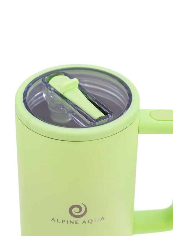 

Danube Home 1200ml Alpine Aqua Quencher Stainless Steel Vacuum Insulated Tumbler with Lid and Straw, Green