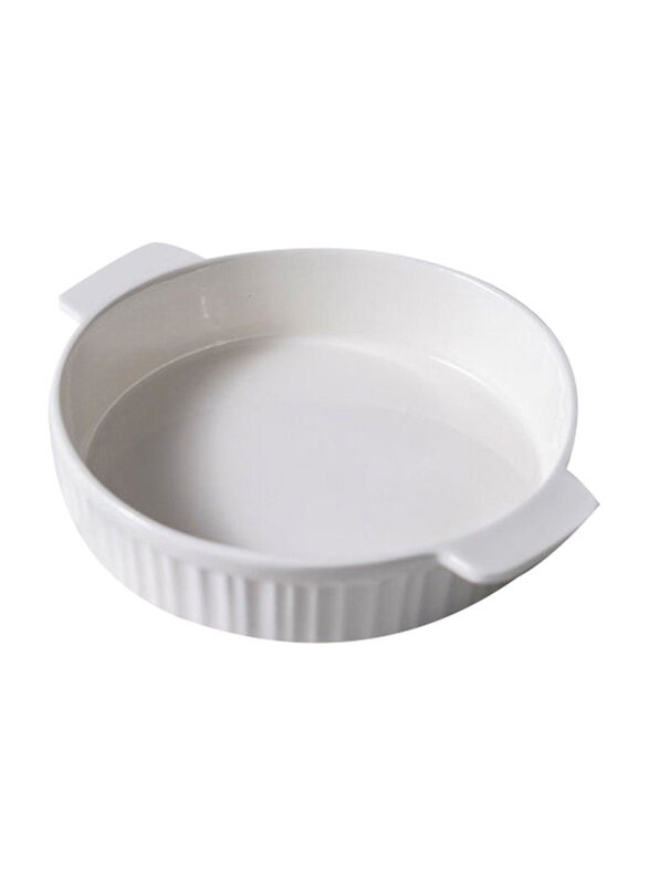 

Danube Home Serax Porcelain Round Baking Dish, White