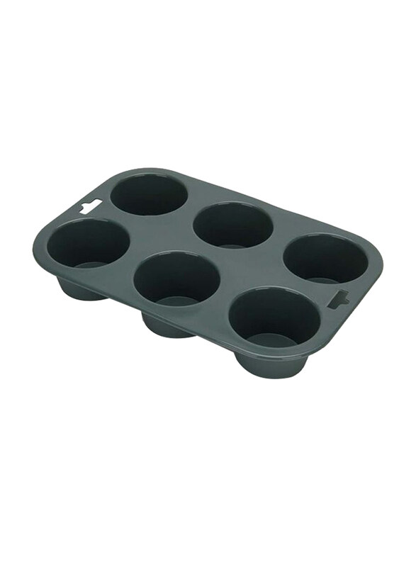 

Danube Home 6-Cups Bake Magic Cake Mould, Black