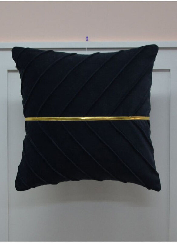 

Danube Home Gleam Velvet Cushion, Black