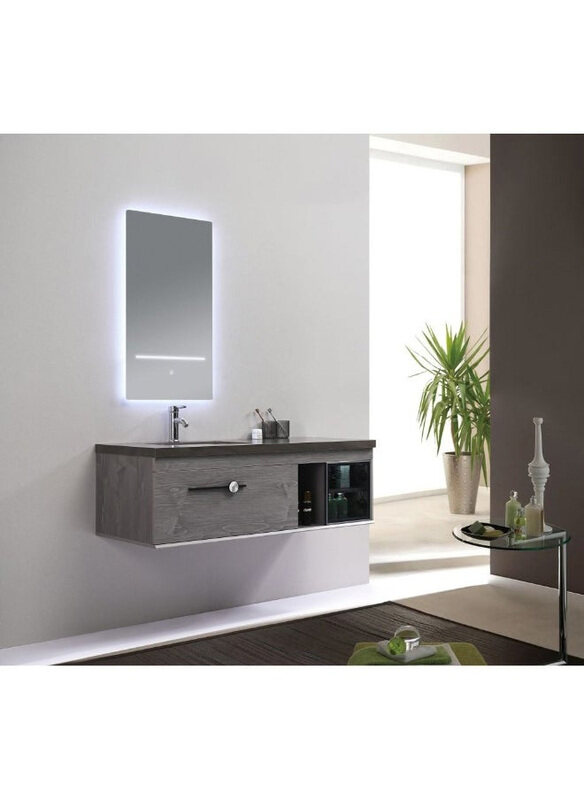 

Danube Home Milano 2-Piece Luxury and Modular Alys Vanity Set, Grey