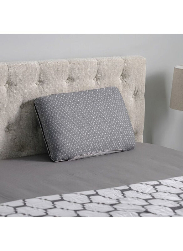 

Danube Home Repose Double Jacquard 3D Mesh Aroma Pillow, One Size, Grey