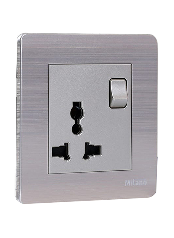 Danube Home Milano 16A Universal Switched Socket, Gold