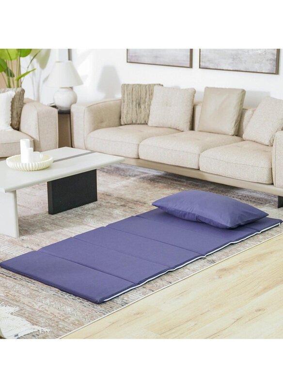 

Danube Home Single Flexible Six Fold Travel Mattress with Pillowcase, Multicolour