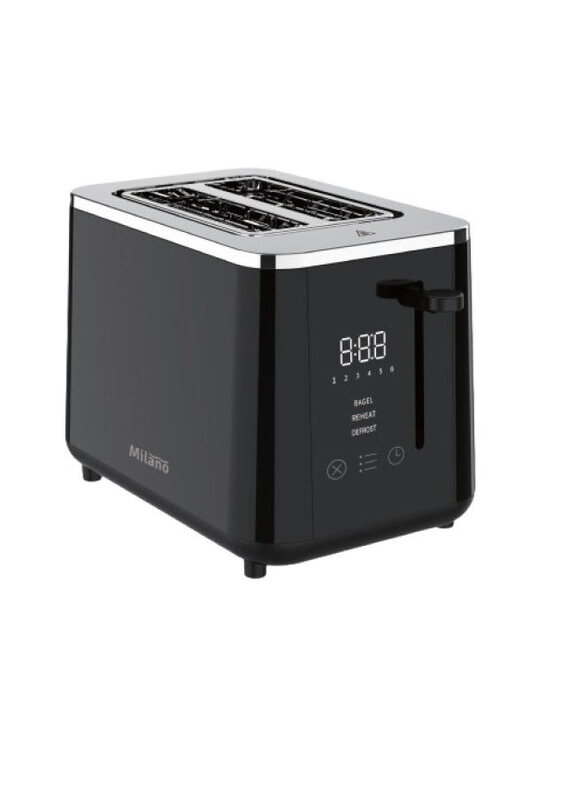 

Danube Home Milano Breakfast Set Toaster Ml, 2L21W, Black