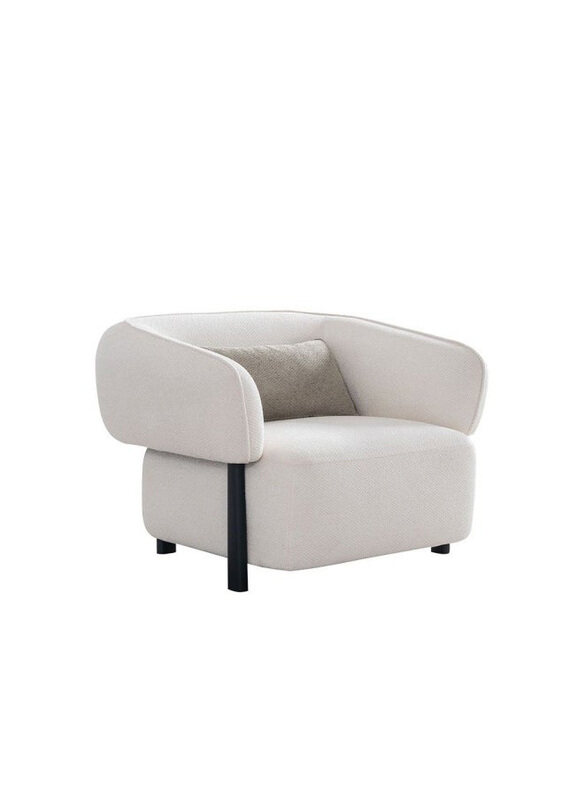 

Danube Home Azkar 1 Seater Fabric Sofa, Beige
