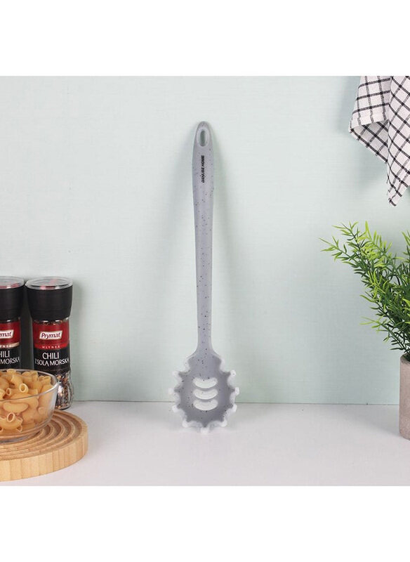 

Danube Home Arissa Slotted Nylon + Silicon Spaghetti Server, Grey