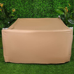 Danube Home Dining Cover All Season Heavy Duty Outdoor Table And Chair Set, Beige