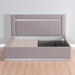 Danube Home 6-Piece Atlas Bed Set, 2 Night Stand + 1 Dresser, 180 x 200cm, King, White