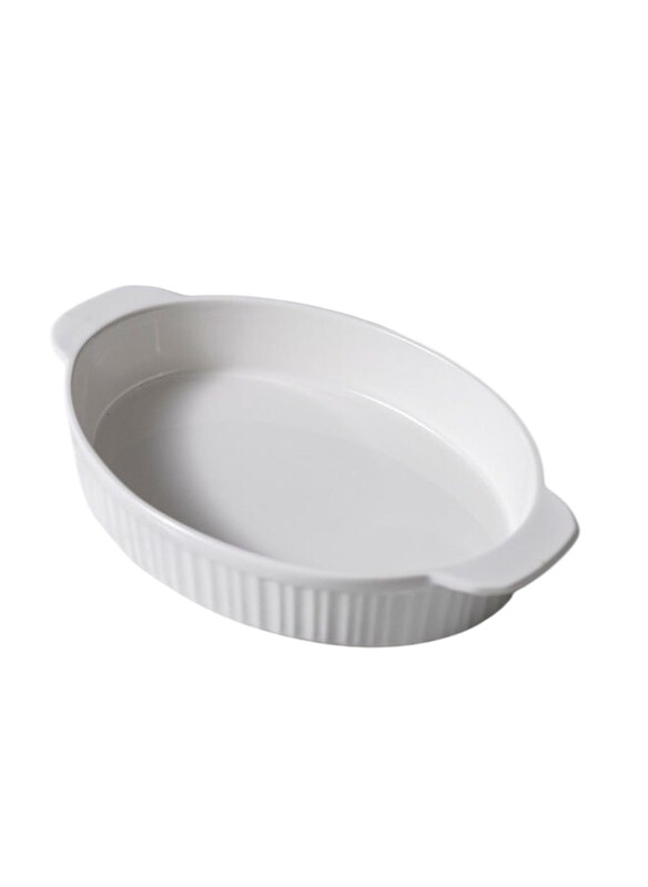 

Danube Home Serax Porcelain Oval Baking Dish, White