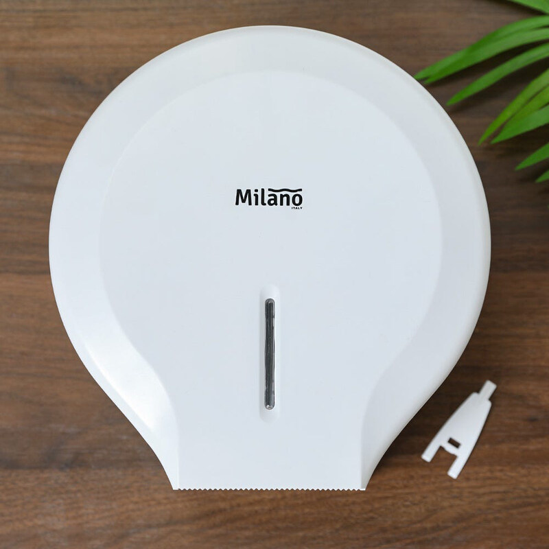 

Danube Home Milano Toilet Paper Dispenser 300M Abs 45 Elegance Losdi Spain, CP0204B, White