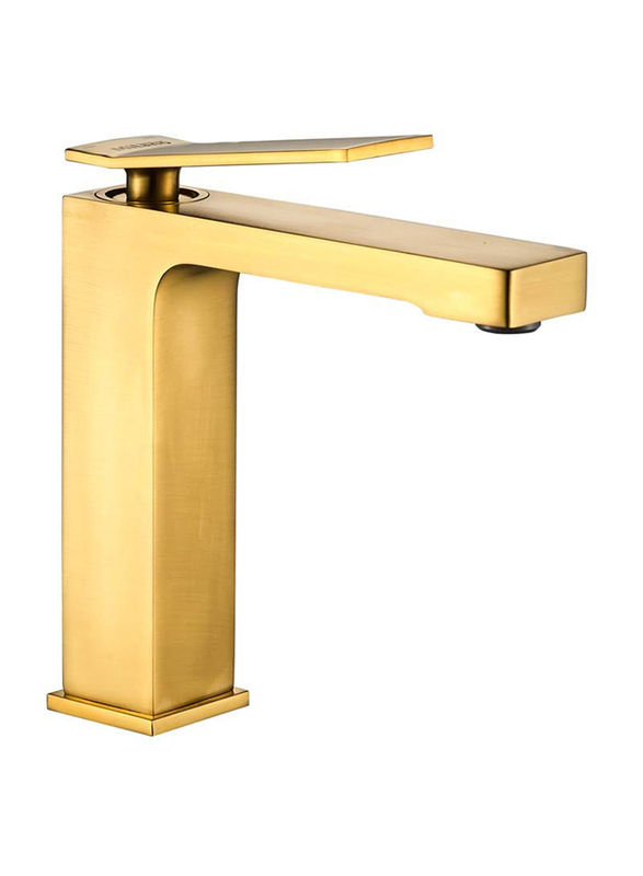 Danube Home Milano Teriz Basin Mixer, Matt Gold