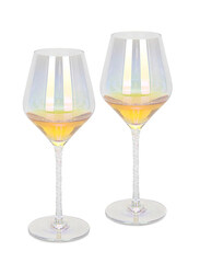 Danube Home 450ml 2-Piece White Wine Glasses Set, Multicolour