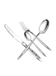 Danube Home 72-Piece Brinkley Stainless Steel 201 Cutlery Set With Leather Case, 812000600507, Gold