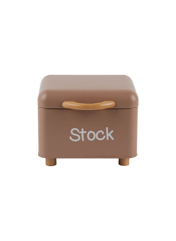 

Danube Home Mocha Storage Containter with Rubber Wood Handle, Brown