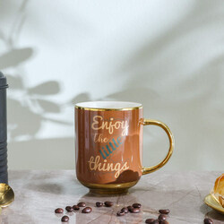 Danube Home 440ml Premium New Bone China Mug, Brown