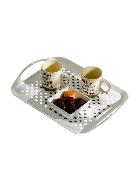 

Danube Home 44cm Essential Rectangular Non-Slip Serving Tray, Multicolour