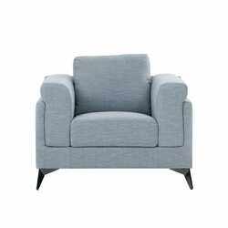 Danube Home Oliver 1 Seater Fabric Sofa, Dim Blue