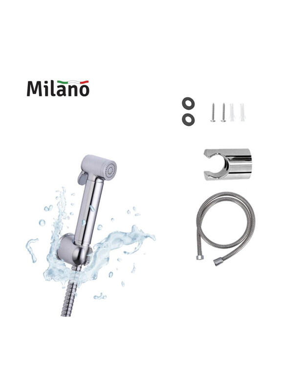 

Danube Home Milano Charming Brass Shattaf Set, Chrome