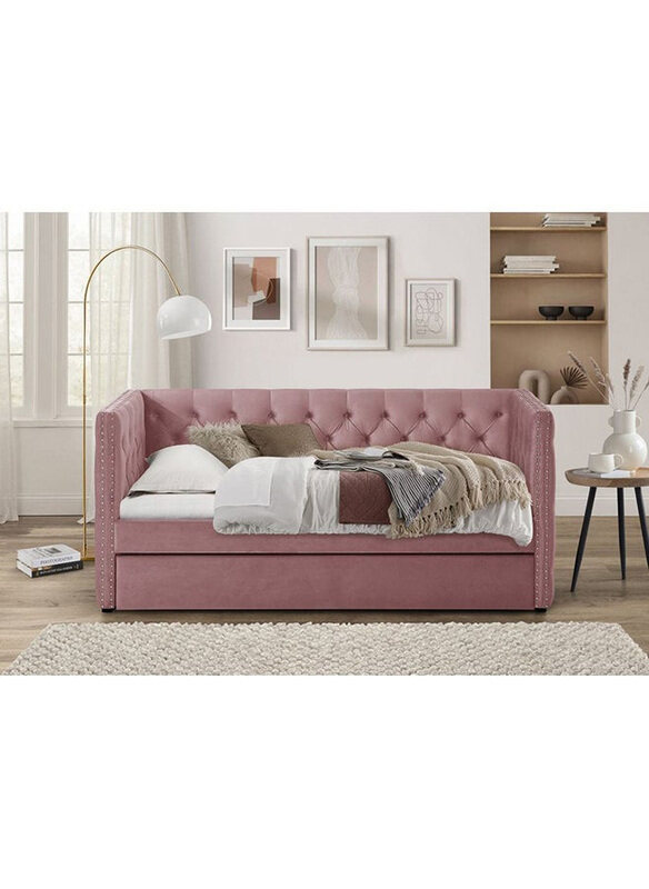 

Danube Home Chicago 91 x 200 Day Bed with Trundle, Convertible Three Seat Sleeping Sofa Bed, Modern Design Living Room Furniture, L 220 x W 105 x H 98