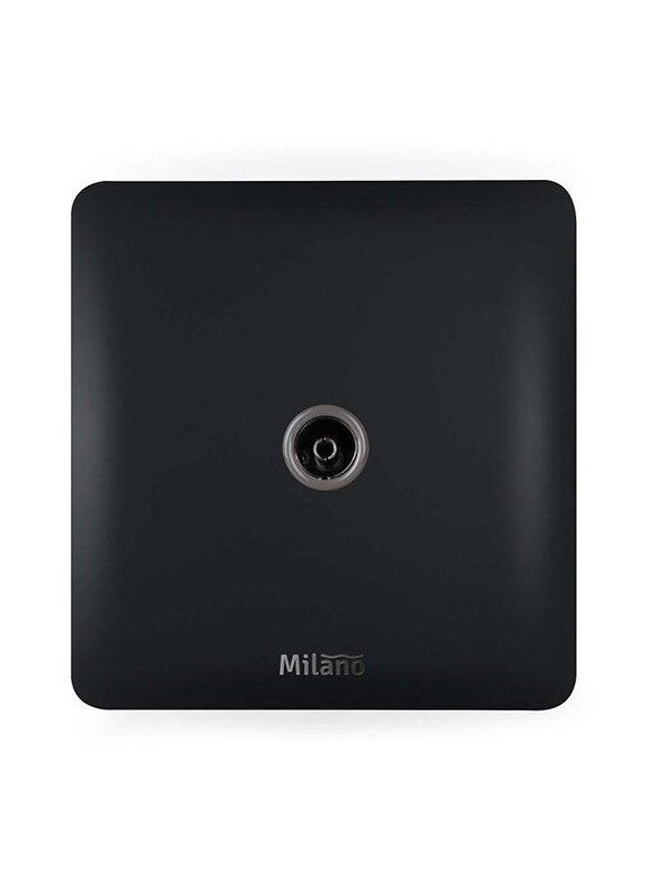 

Danube Home Milano TV Socket Mblk Ps, Black