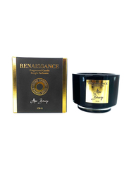 Danube Home Renaissance Scented Candle, Black Jar, Alps Breeze, 9.5 x 9.5 x 10 cm, 170 gm, Black