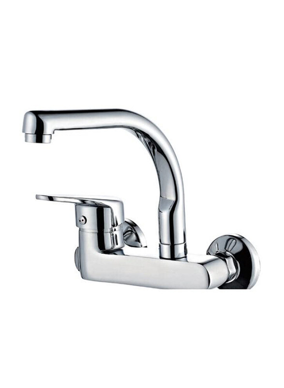 Danube Home Milano Riva Single Lever Sink Mixer, Silver