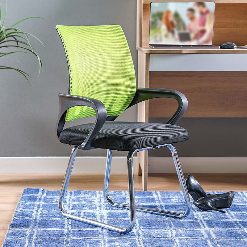 

Danube Home New Acqua Visitor Chair, Green