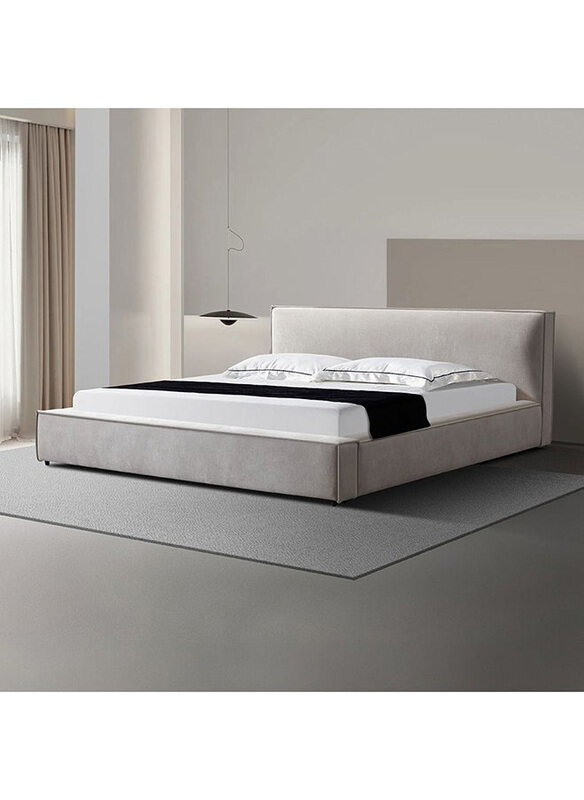 

Danube Home Delano Sturdy Modern Design Wooden King Bed, Grey