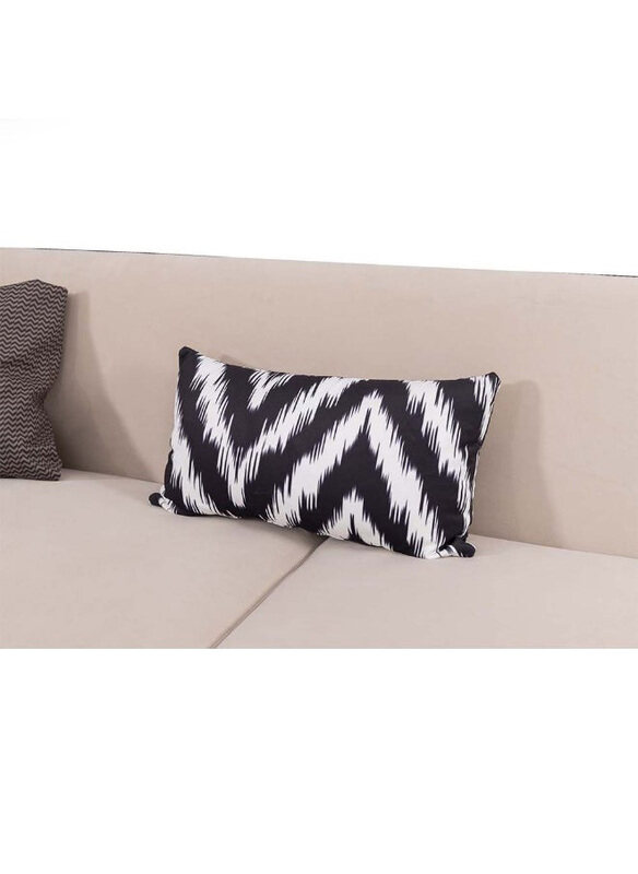

Danube Home Redley 3 Seater Modern Design Fabric Sofa, Beige