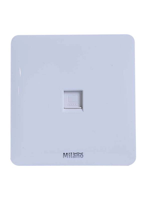 Milano Computer Outlet Cat-6 Switches, White