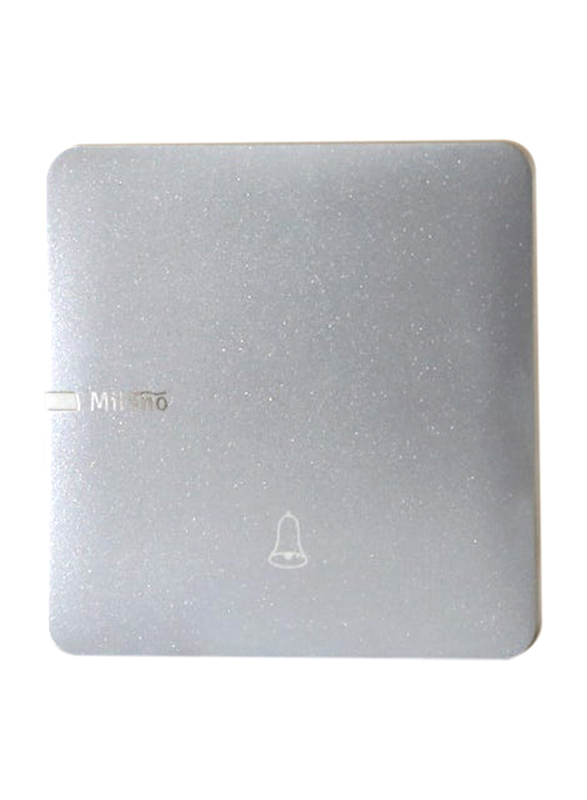 Danube Home Milano Doorbell Switch Sl Ps, Silver