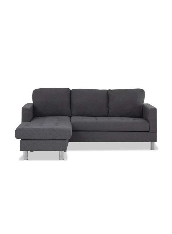 

Danube Home Joel Design L shape Corner Sofa, Grey