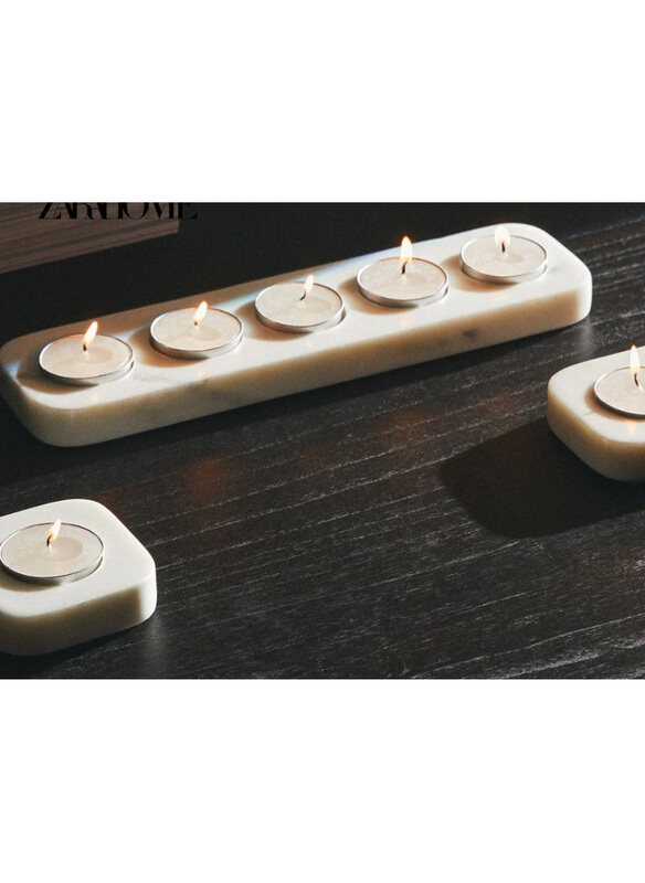 

Danube Home Elegance Candle Holder, White