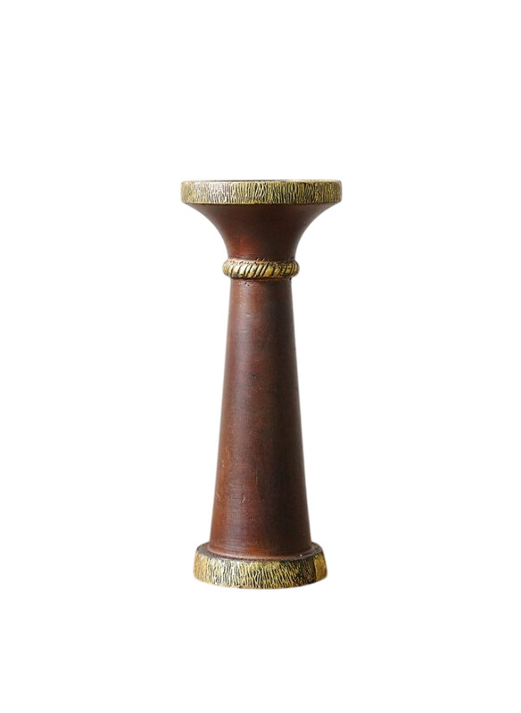 

Danube Home Ahsina Candle Holder, Brown