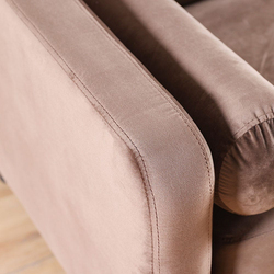Danube Home Mugen 2 Seater Fabric Sofa, Brown