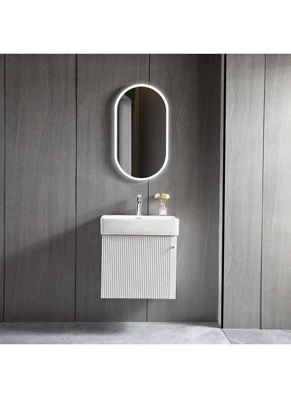 

Milano Rabia Vanity with LED Mirror, White