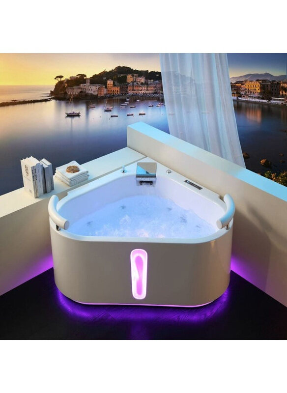 

Milano Project Massage Bathtub, White