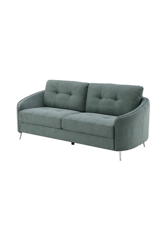 

Danube Home Kruzer 3 Seater Modern Design Fabric Sofas, Green