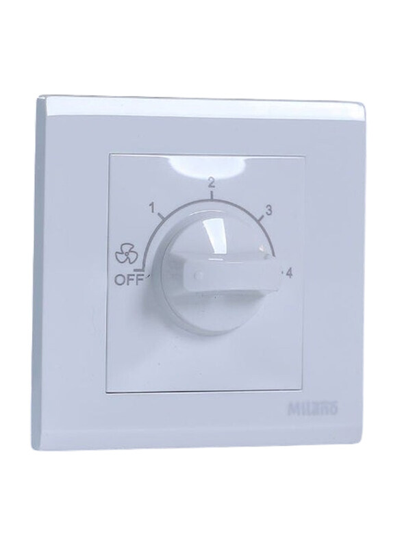 

Danube Home Milano Fan Modular Regulator with 4-Steps Manual Control, 100W, White