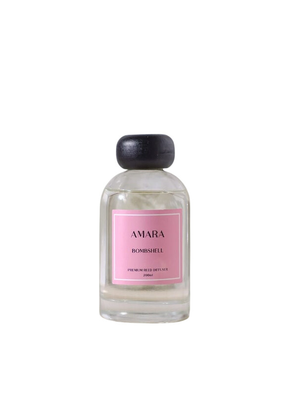 

Amara Reed Diffuser Bombshell Luxury Scented Diffuser, 200ml, Clear