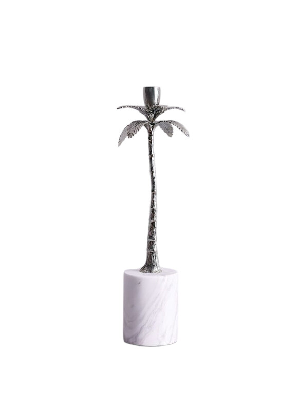 

Danube Home Mirage Candle Holder, Silver