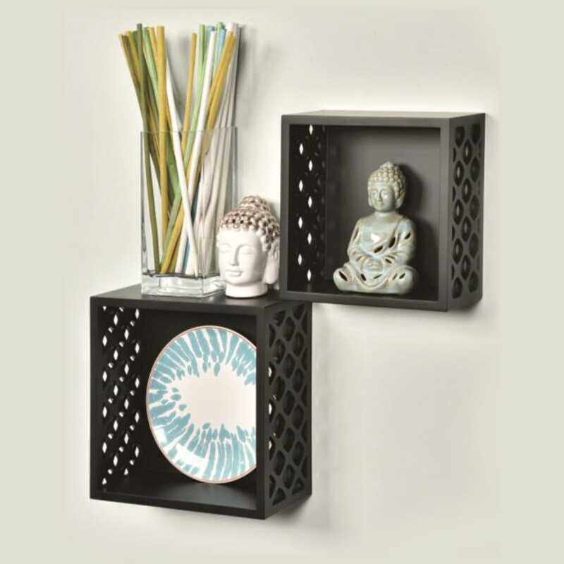 

Danube Home Abigail Cube Shelf, Set of 2, Black