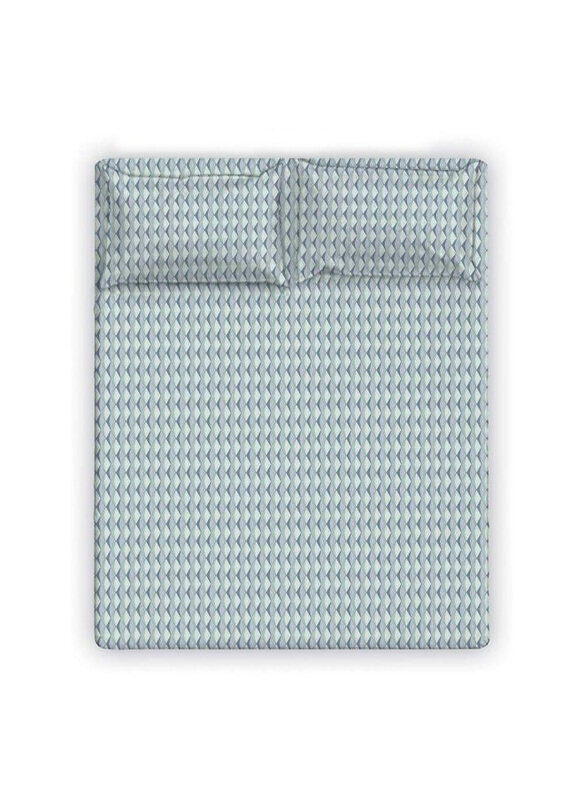 

Danube Home Bed Fitted Sheet Set, Single, Misty Blue