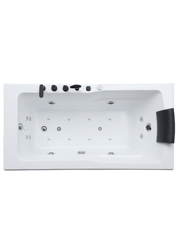 

Milano Massage Bathtub, White