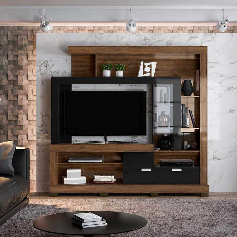 

Danube Home Grand Acacia TV Unit, Cacau Glass Brown