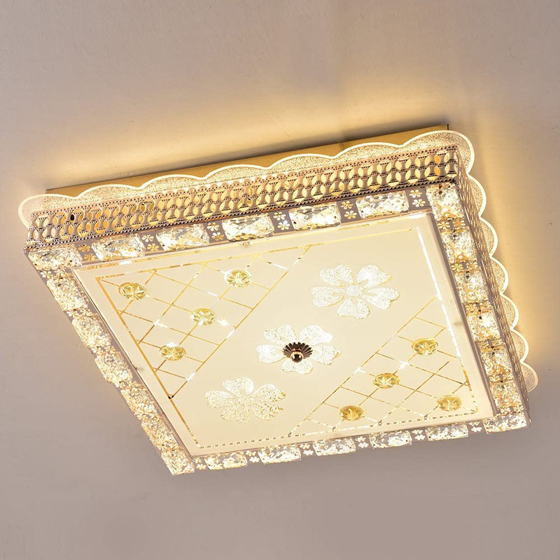 Danube Home Safina Glow Ceiling Chandelier, 50x50cm, Gold