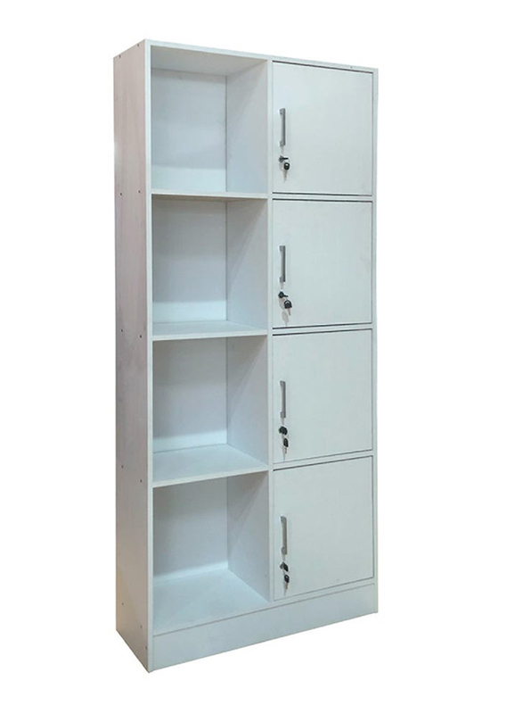 

Danube Home 4-Door Bush Storage Cabinet, White