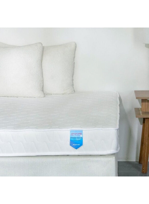 

Danube Home Orthopedic Medicated Firm Foam Mattress, Single, White