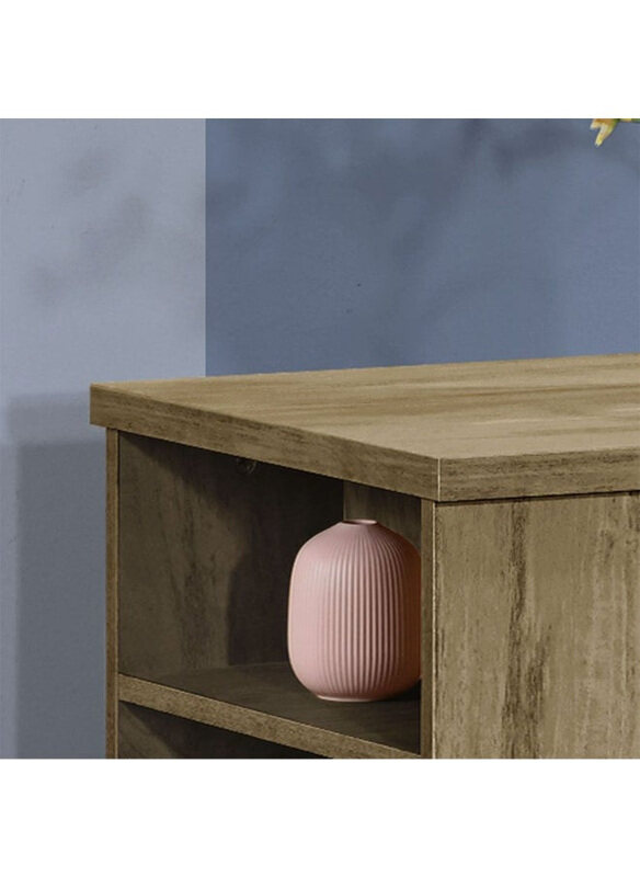 

Danube Home Athens Open Shelves Modern and Stylish Durable Wooden Coffee Table with Storage Elegant, Light Oak